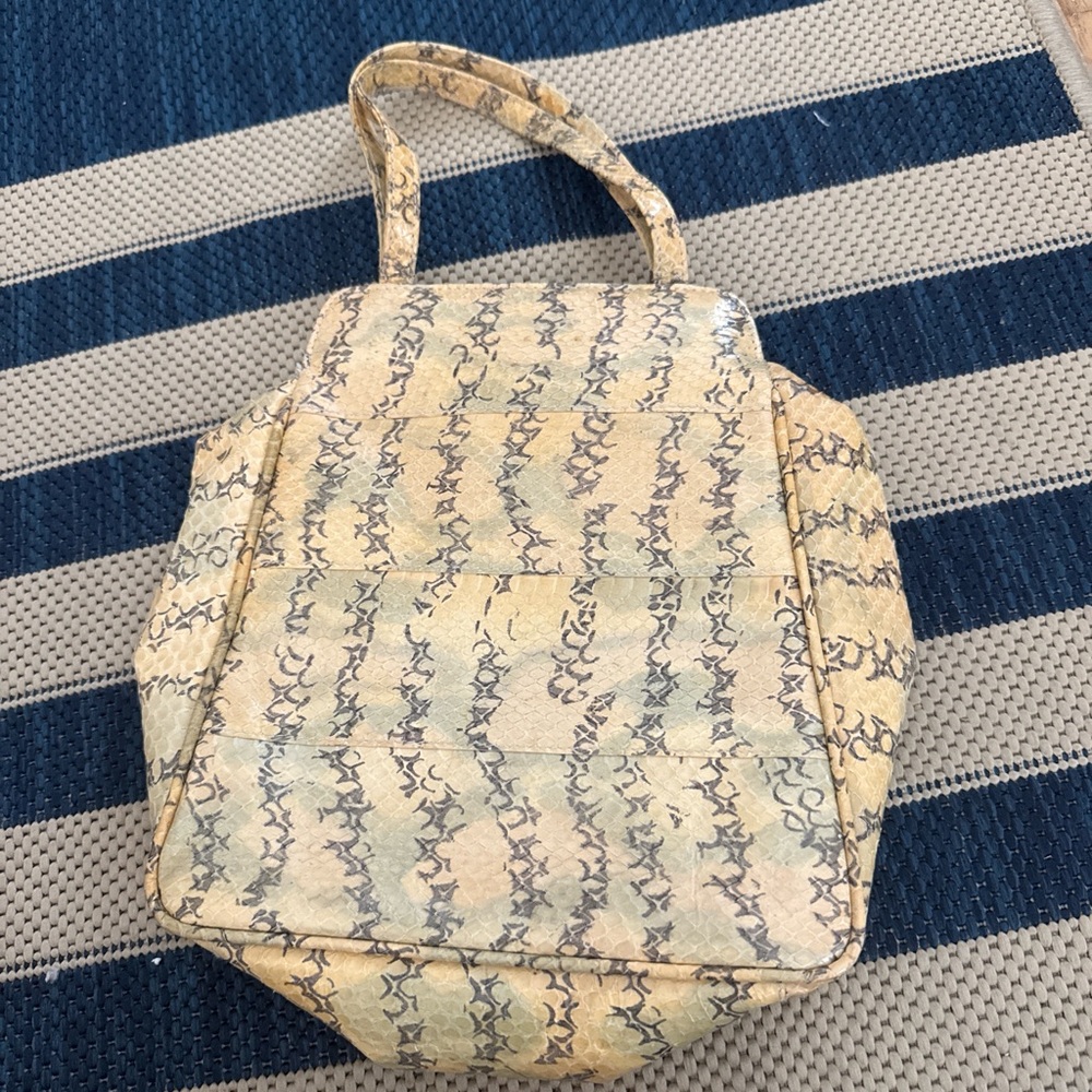 Classic Neutral Patterned Tote Bag - Cream